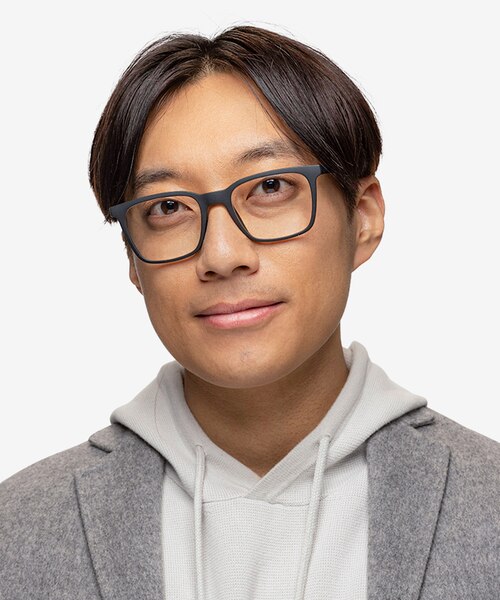 Accelerate Matte Black PlasticEyeglass Frames for Men from EyeBuyDirect