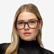 Accelerate Matte Black PlasticEyeglass Frames for Women from EyeBuyDirect