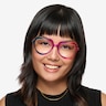 Rainbow Heart Purple Pink Rainbow PlasticEyeglass Frames for Women from EyeBuyDirect