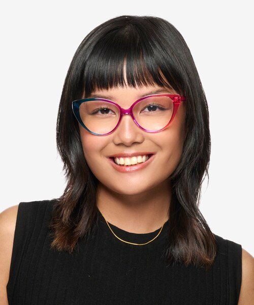 Pride On Purple Pink Rainbow PlasticEyeglass Frames for Women from EyeBuyDirect