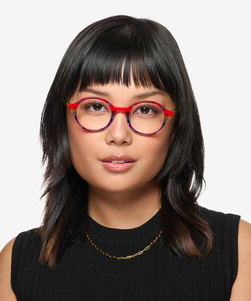Striped Rainbow Love Wins -  Acetate Eyeglasses