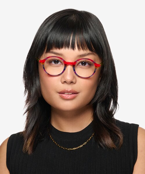 Love Wins Striped Rainbow AcetateEyeglass Frames for Women from EyeBuyDirect