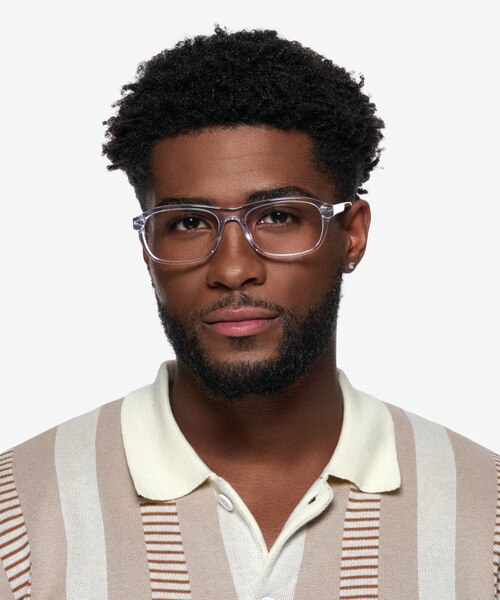 Nicolas Clear AcetateEyeglass Frames for Men from EyeBuyDirect