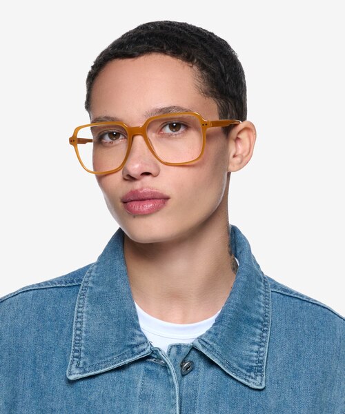 Brooke Orange AcetateEyeglass Frames for Women from EyeBuyDirect