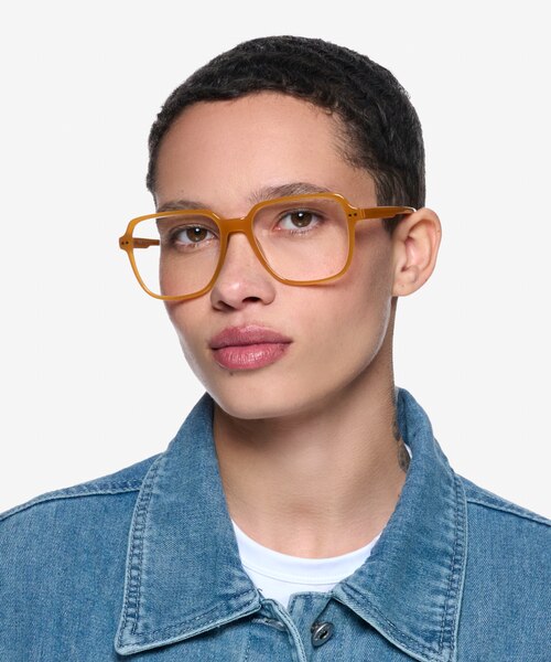 Brooke Orange AcetateEyeglass Frames for Women from EyeBuyDirect