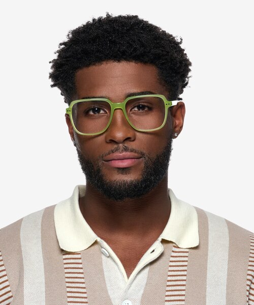 Brooke Light Green AcetateEyeglass Frames for Men from EyeBuyDirect