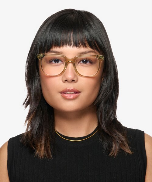 Kerr Clear Green AcetateEyeglass Frames for Women from EyeBuyDirect