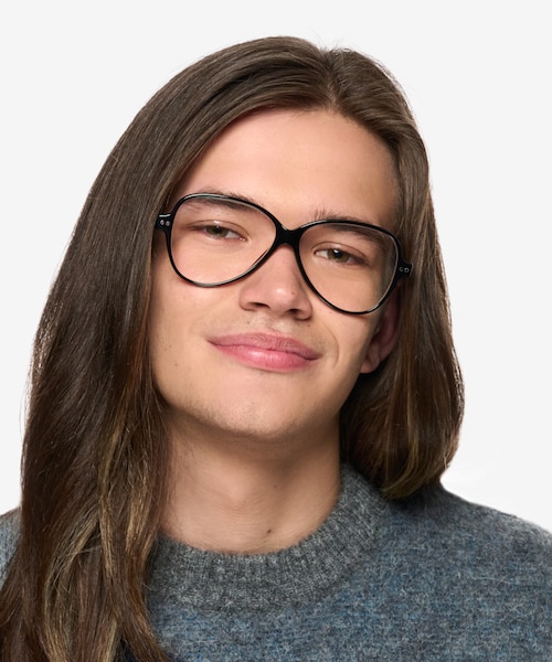 Shea Black AcetateEyeglass Frames for Men from EyeBuyDirect