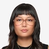 Shea Clear Brown AcetateEyeglass Frames for Women from EyeBuyDirect