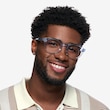 Justin Clear Blue AcetateEyeglass Frames for Women from EyeBuyDirect