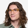Lantana Clear Yellow PlasticEyeglass Frames for Men from EyeBuyDirect