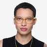 Lantana Clear Yellow PlasticEyeglass Frames for Women from EyeBuyDirect