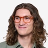 Aloe Clear Orange PlasticEyeglass Frames for Men from EyeBuyDirect