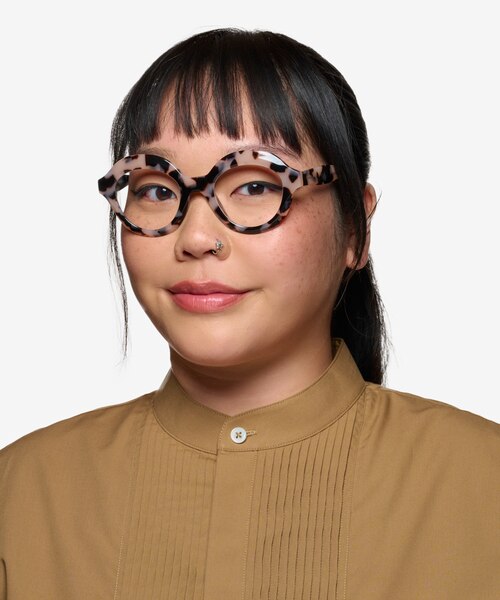 Magritte Ivory Tortoise AcetateEyeglass Frames for Women from EyeBuyDirect
