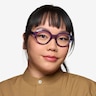 Magritte Clear Purple AcétateMontures de lunettes de vue pour Femmes d'EyeBuyDirect