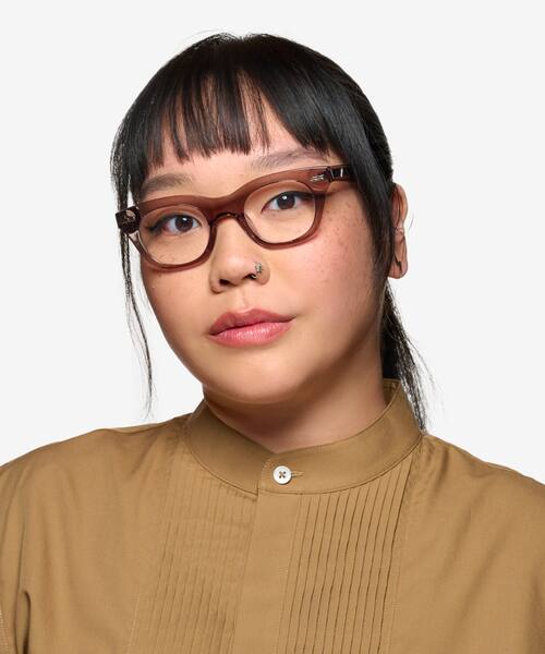 Clear Brown Ernst -  Acetate Eyeglasses
