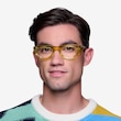 Miro Clear Yellow Alternative MaterialsEyeglass Frames for Men from EyeBuyDirect