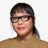 Miro Black White AcetateEyeglass Frames for Women from EyeBuyDirect