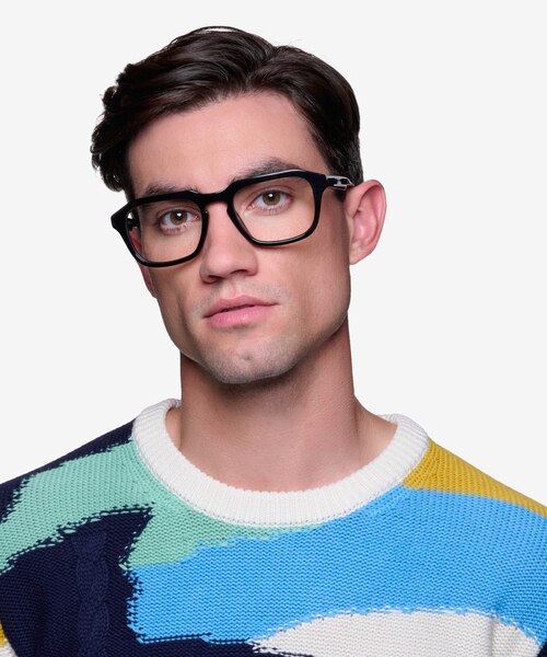 Carrington Black AcetateEyeglass Frames for Men from EyeBuyDirect