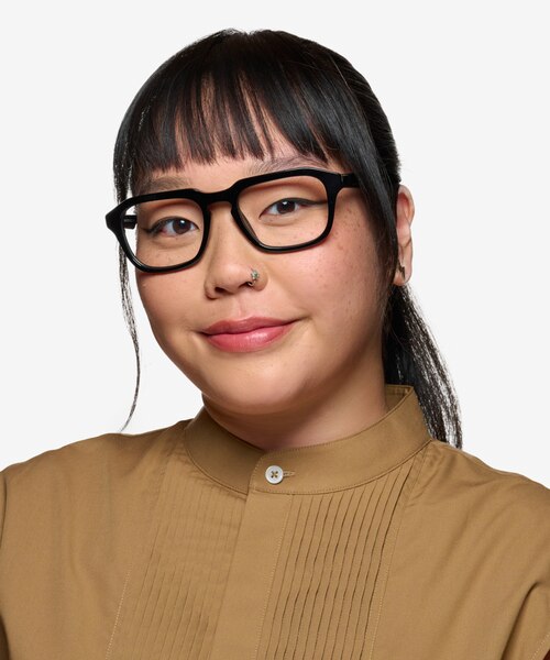 Carrington Black AcetateEyeglass Frames for Women from EyeBuyDirect
