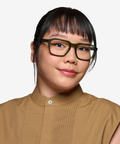 Carrington Clear Green AcetateEyeglass Frames for Women from EyeBuyDirect