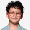 Bubbles Clear Pink PlasticEyeglass Frames for Men from EyeBuyDirect