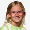 Bubbles Clear Pink PlasticEyeglass Frames for Women from EyeBuyDirect