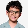 Bubbles Clear Green PlasticEyeglass Frames for Men from EyeBuyDirect