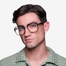 Trouble Tortoise Clear AcetateEyeglass Frames for Men from EyeBuyDirect
