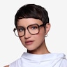 Trouble Tortoise Clear AcetateEyeglass Frames for Women from EyeBuyDirect