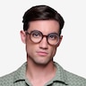 Ruckus Clear Brown AcetateEyeglass Frames for Men from EyeBuyDirect
