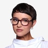 Ruckus Clear Brown AcetateEyeglass Frames for Women from EyeBuyDirect