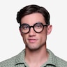 Ruckus Black Clear Gray AcetateEyeglass Frames for Men from EyeBuyDirect