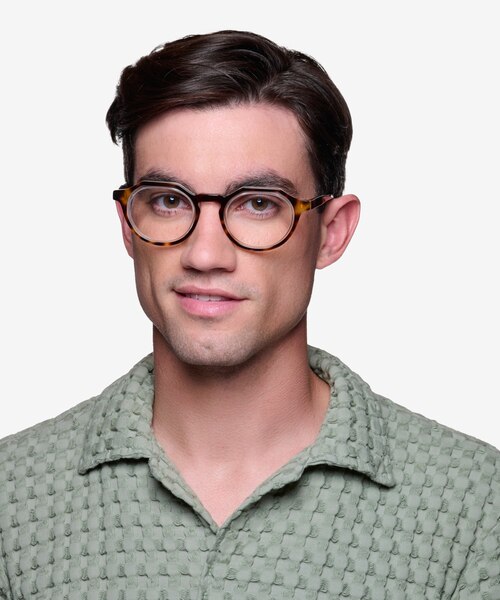 Discord Tortoise Clear AcetateEyeglass Frames for Men from EyeBuyDirect