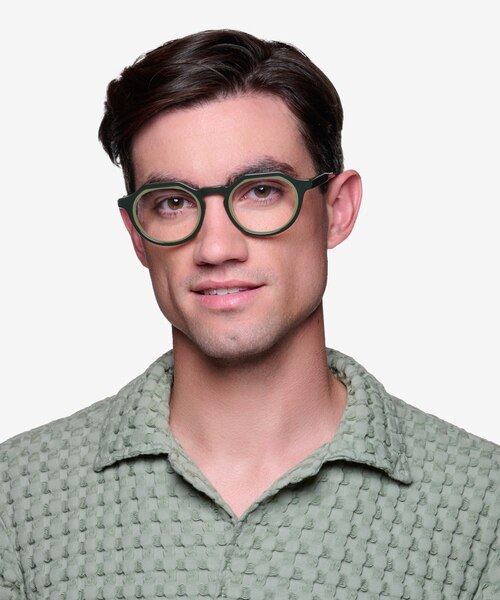 Discord Clear Green AcétateMontures de lunettes de vue pour Hommes d'EyeBuyDirect