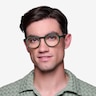 Discord Clear Green AcétateMontures de lunettes de vue pour Hommes d'EyeBuyDirect