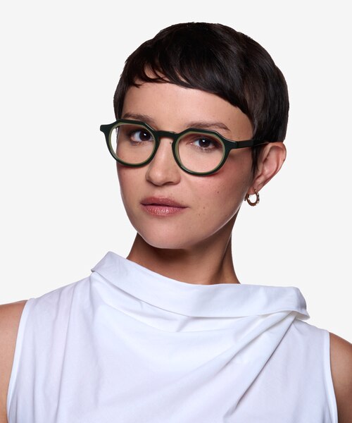 Discord Clear Green AcétateMontures de lunettes de vue pour Femmes d'EyeBuyDirect