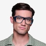 Risk Clear Blue AcetateEyeglass Frames for Men from EyeBuyDirect