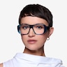 Risk Clear Blue AcetateEyeglass Frames for Women from EyeBuyDirect