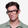 Risk Black Tortoise AcetateEyeglass Frames for Men from EyeBuyDirect