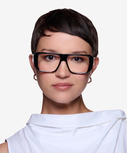 Risk Black Tortoise AcetateEyeglass Frames for Women from EyeBuyDirect