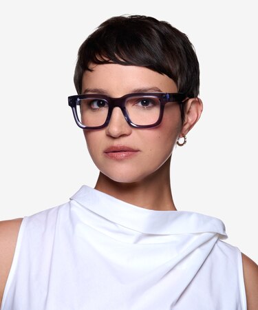 Clear Gray Jam -  Acetate Eyeglasses