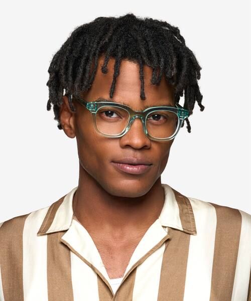 Clear Green Romy -  Acetate Eyeglasses