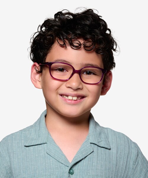 Ferb Clear Purple PlasticEyeglass Frames for Men from EyeBuyDirect