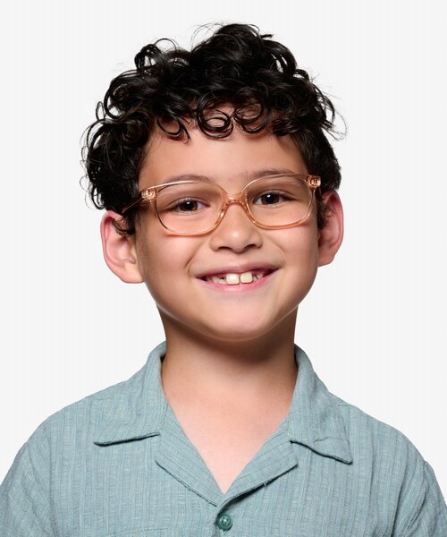 Ferb Clear Champagne PlasticEyeglass Frames for Men from EyeBuyDirect