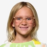 Ferb Clear Champagne PlasticEyeglass Frames for Women from EyeBuyDirect