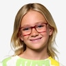 Zippy Shiny Clear Red PlasticEyeglass Frames for Women from EyeBuyDirect