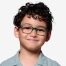 Zippy Matte Clear Green PlastiqueMontures de lunettes de vue pour Hommes d'EyeBuyDirect