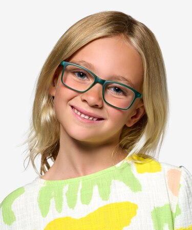 Matte Clear Green  Zippy -  Plastic Eyeglasses