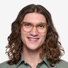 Moonglow Clear Yellow PlasticEyeglass Frames for Men from EyeBuyDirect